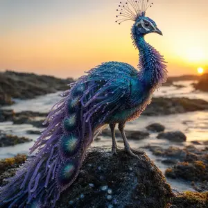 Peacock + Sea anemone